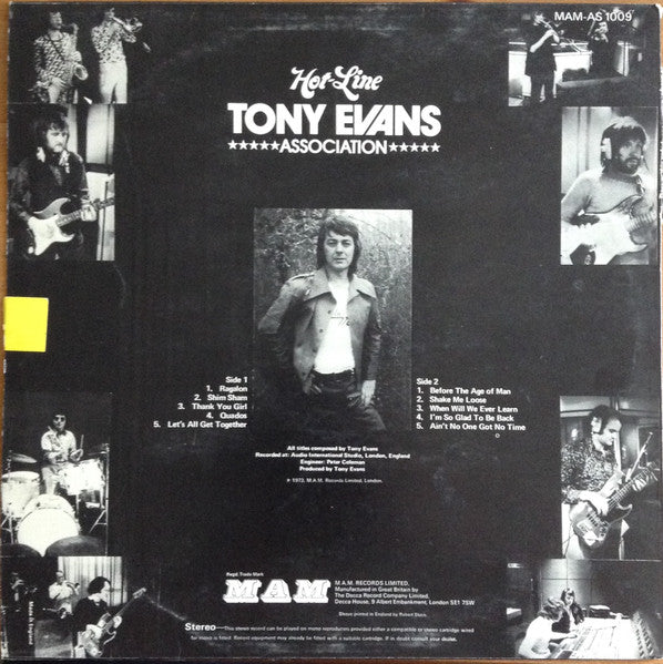 Tony Evans Association : Hot-Line (LP, Album)