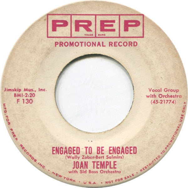 Joan Temple : The Heart You Break (7", Promo)