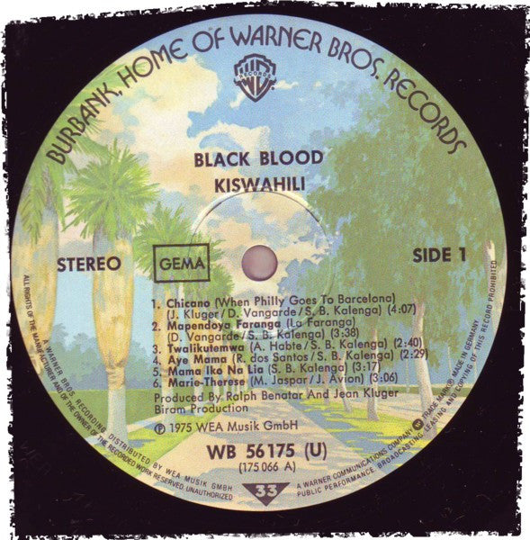 Black Blood (2) : Chicano (LP, Album)