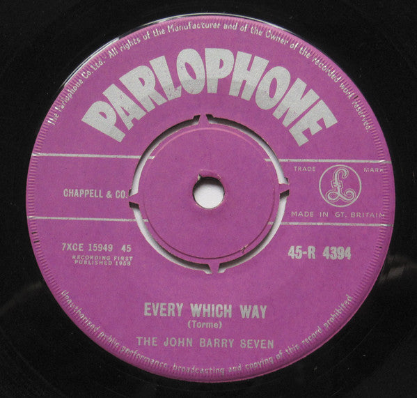 The John Barry Seven : Every Which Way  (7", Single)