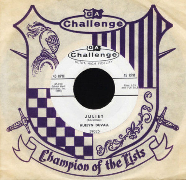 Huelyn Duvall : Juliet / Friday Night On A Dollar Bill (7", Promo)