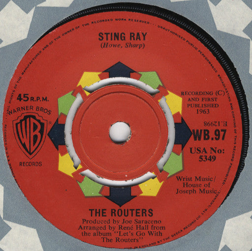 The Routers : Sting Ray / Snap Happy (7", Single)