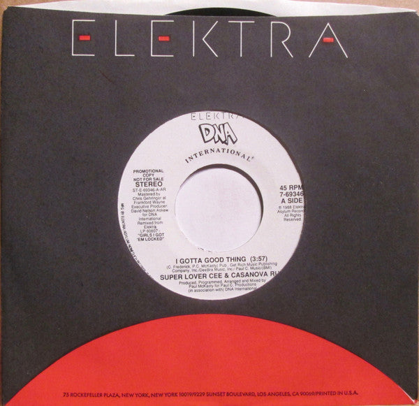 Super Lover Cee & Casanova Rud : I Gotta Good Thing (7", Promo)