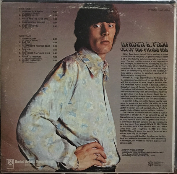 Wynder K. Frog : Out Of The Frying Pan (LP, Album, RCA)
