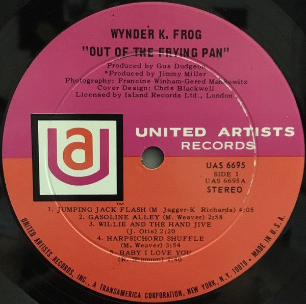 Wynder K. Frog : Out Of The Frying Pan (LP, Album, RCA)