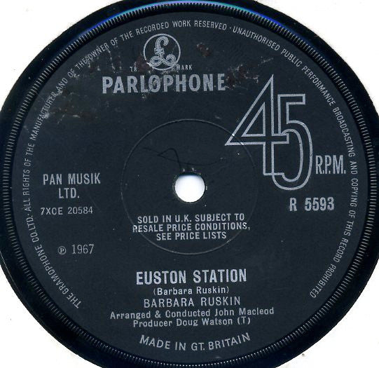 Barbara Ruskin : Euston Station / Hear That Telephone (7", Single)