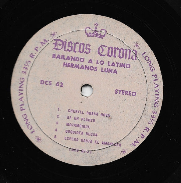 Hermanos Luna : Bailando A Lo Latino (LP)