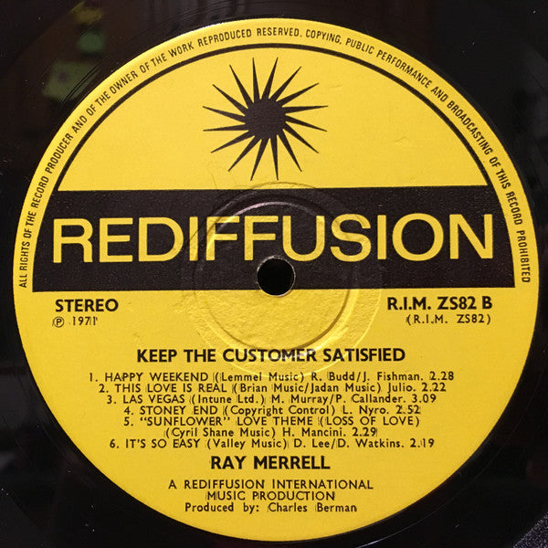 Ray Merrell : Keep The Customer Satisfied (LP, Album)