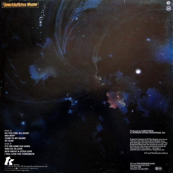 KC & The Sunshine Band : Who Do Ya (Love) (LP, Album)