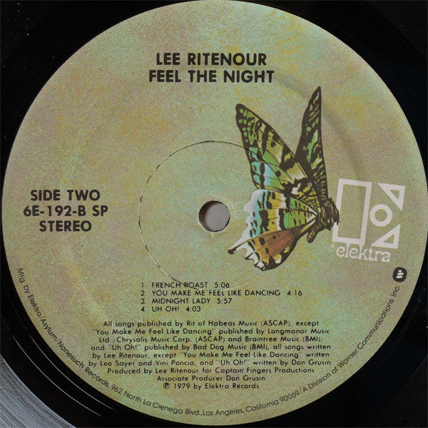 Lee Ritenour : Feel The Night (LP, Album, Spe)