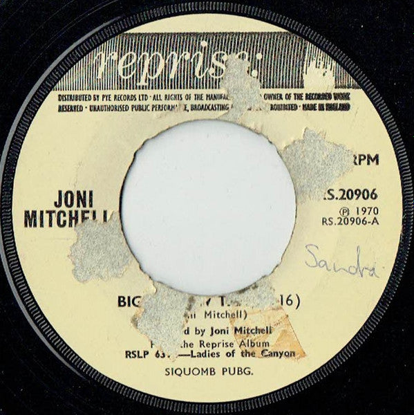 Joni Mitchell : Big Yellow Taxi (7")