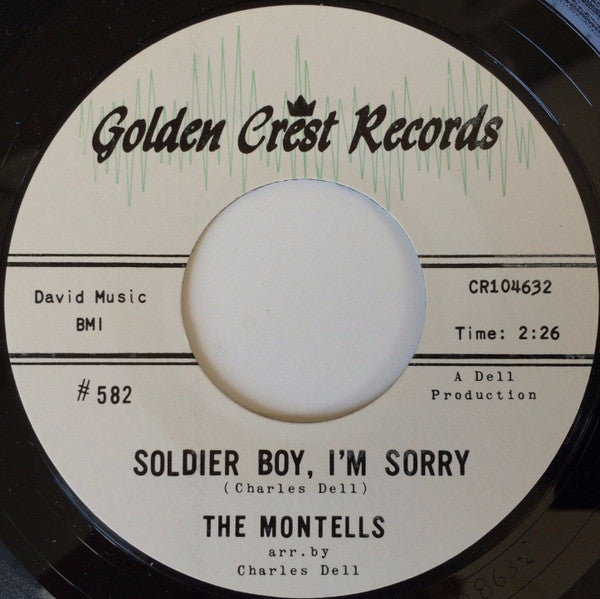 The Montells : A Rang A Lang Lang / Soldier Boy, I'm Sorry (7", Single, Styrene)