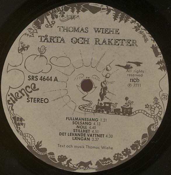 Thomas Wiehe : Tårta Och Raketer (LP, Album)