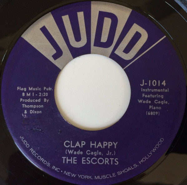 The Escorts (27) : Clap Happy / My First Year (7", Single)