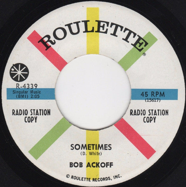 Bob Ackoff : Come Dance With Me / Sometimes (7", Promo)
