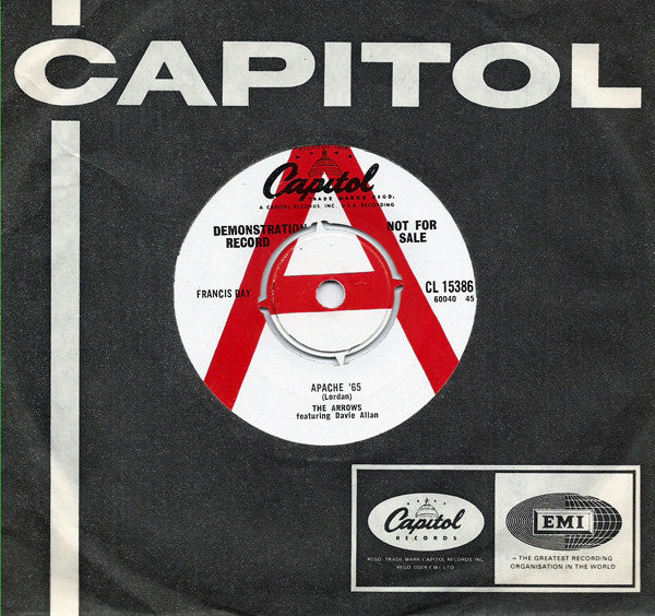 Davie Allan & The Arrows : Apache '65 / Blue Guitar (7", Single, Promo)