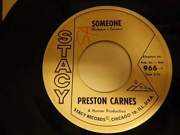 Preston Carnes : Someone / Romancin' Barbara (7", Single, Promo)