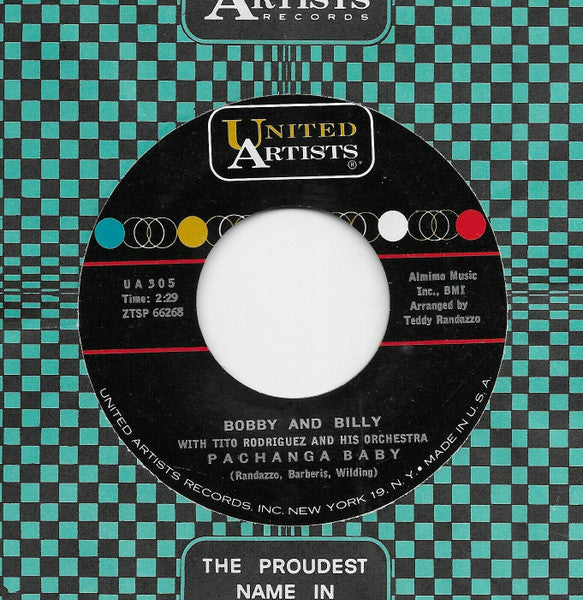 Bobby And Billy With Tito Rodriguez & His Orchestra : Pachanga Baby (7")