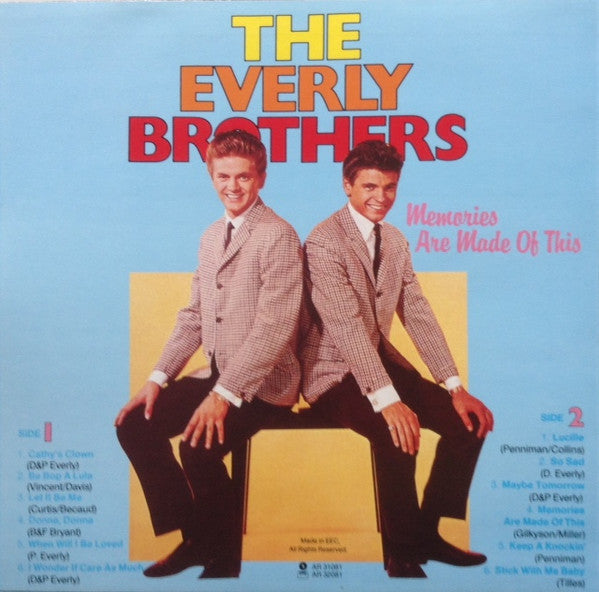 Everly Brothers : Memories Are Made Of This (LP, Comp)