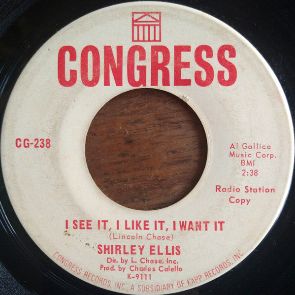 Shirley Ellis : The Puzzle Song / I See It, I Like It, I Want It (7", Single, Promo)