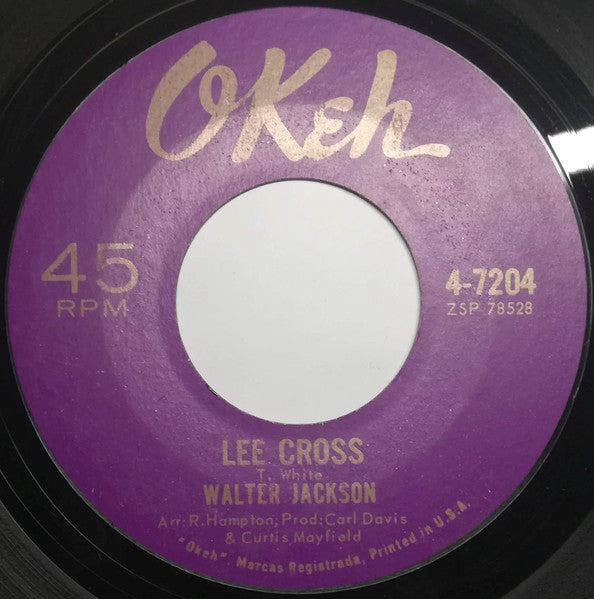 Walter Jackson : It's All Over / Lee Cross (7", Single)