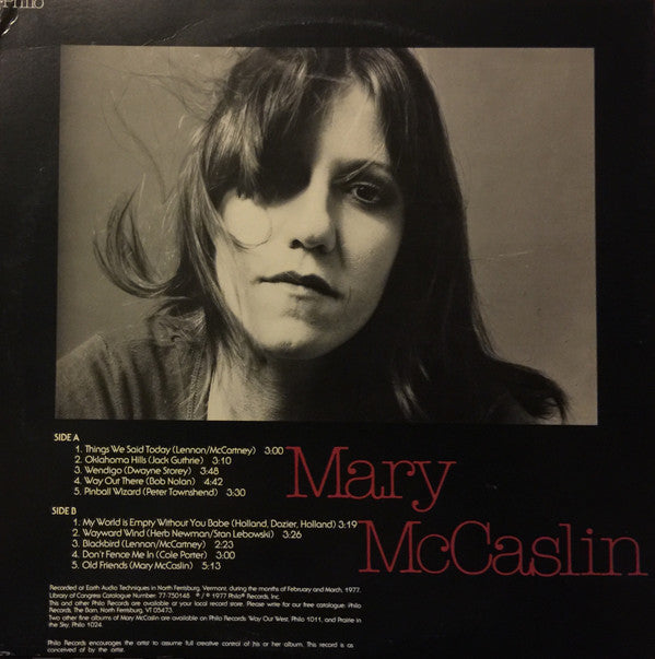 Mary McCaslin : Old Friends (LP, Album, Gat)