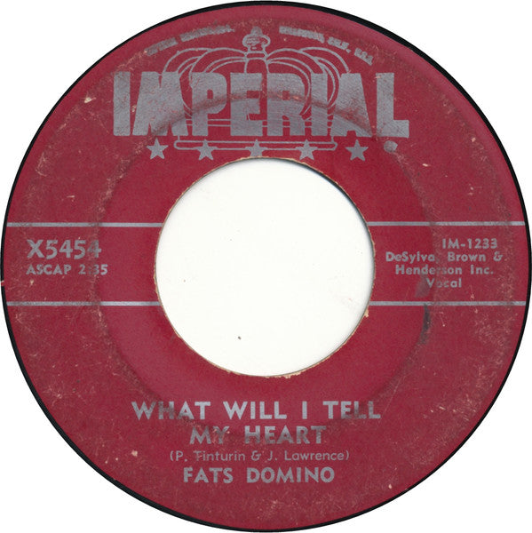 Fats Domino : When I See You / What Will I Tell My Heart (7", Single)