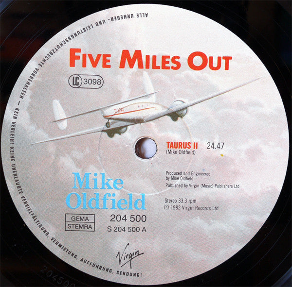 Mike Oldfield : Five Miles Out (LP, Album, Gat)