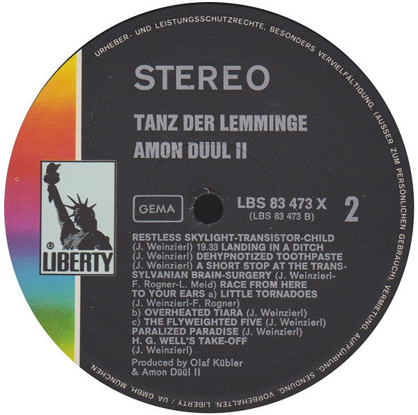 Amon Düül II : Tanz Der Lemminge (2xLP, Album)
