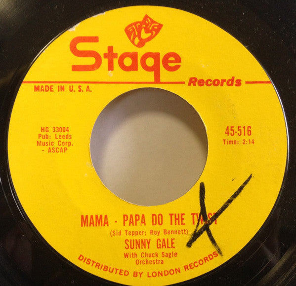 Sunny Gale : Mama-Papa Do The Twist (7")