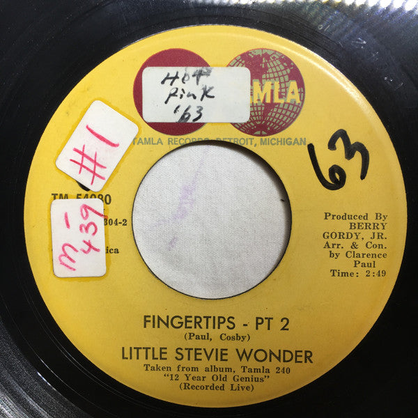 Stevie Wonder : Fingertips (7", Mono, ARP)