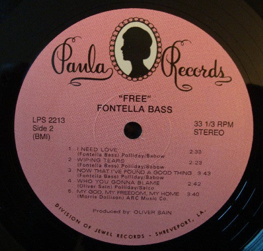 Fontella Bass : Free (LP, Album, RE, Rai)