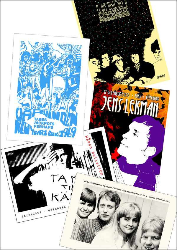 Gothenburg Music Postcards x 5