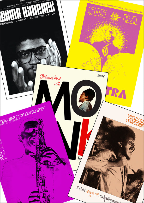 Gothenburg Jazz Postcards x 5