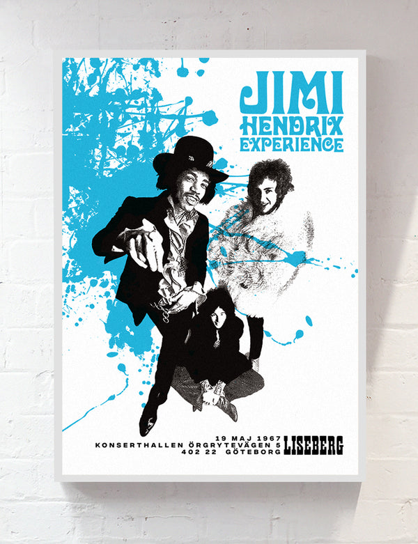 Jimi Hendrix : Göteborg, 1967 (Postcard)