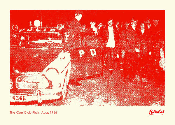 Cue Club Riots, Gothenburg (1966) Postcard