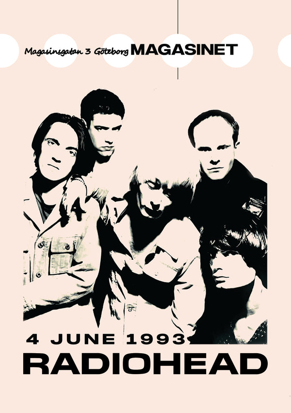 Radiohead : Göteborg, 1993 (Postcard)
