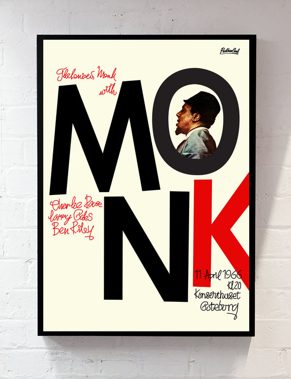 Thelonious Monk : Göteborg, 1966 (Postcard)